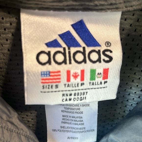 Adidas Gray Windbreaker Pullover - Picture 2 of 9